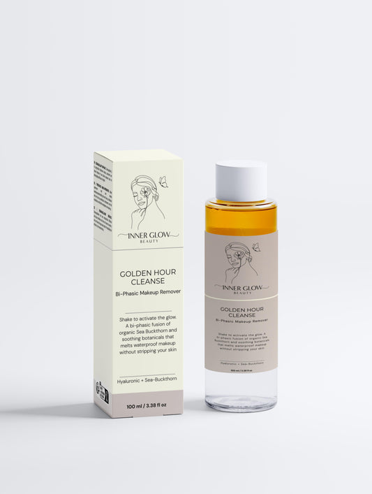 Golden Hour Cleanse · Bi-Phasic Makeup Remover
